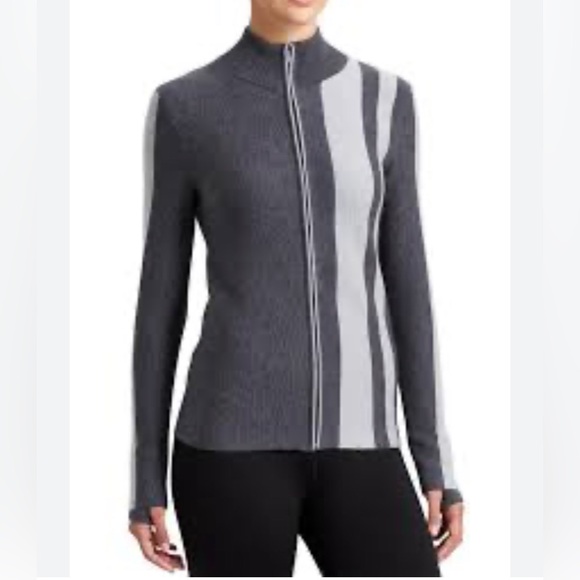 Athleta CAT TRACK CARDIGAN Gray size Small - Picture 1 of 12